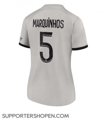 Paris Saint-Germain Marquinhos #5 Borta Matchtröja Dam 2022-23 Kortärmad